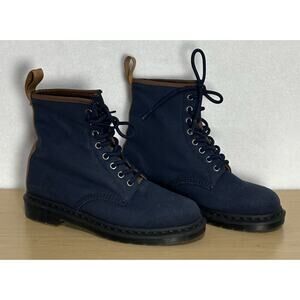 Dr. Martens Waxy New Laredo Canvas Leather Men's Biker Boots
